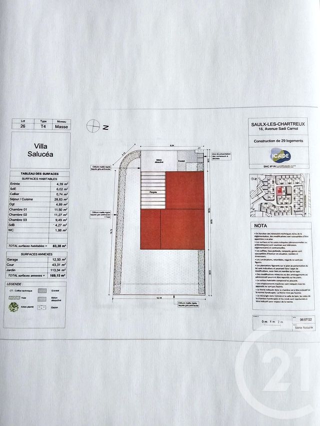 maison à vendre - 4 pièces - 83.0 m2 - SAULX LES CHARTREUX - 91 - ILE-DE-FRANCE - Century 21 Ld Immobilier
