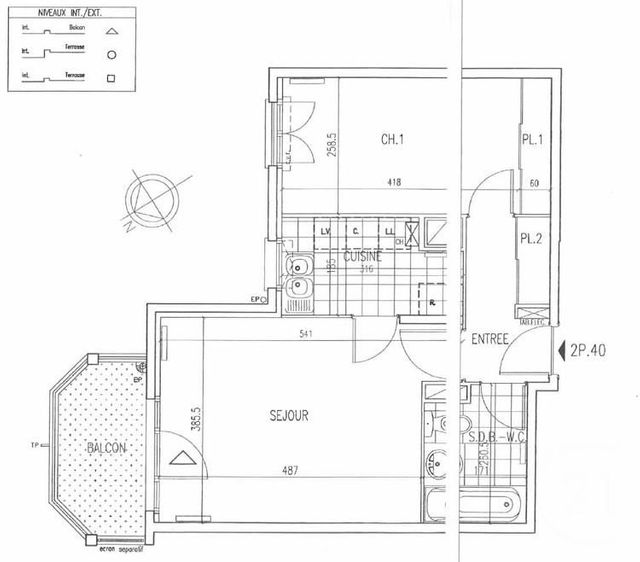 Appartement F2 à louer - 2 pièces - 46.15 m2 - LONGJUMEAU - 91 - ILE-DE-FRANCE - Century 21 Ld Immobilier