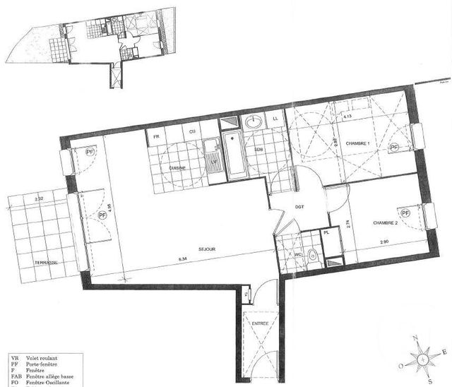 Appartement F3 à louer - 3 pièces - 65.87 m2 - PALAISEAU - 91 - ILE-DE-FRANCE - Century 21 Ld Immobilier
